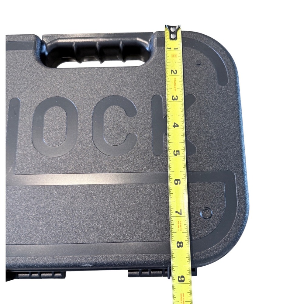 Glock 43 9mm Factory Hard Shell Pistol Case Black Polymer‎ Foam Lined OEM - Picture 6 of 6